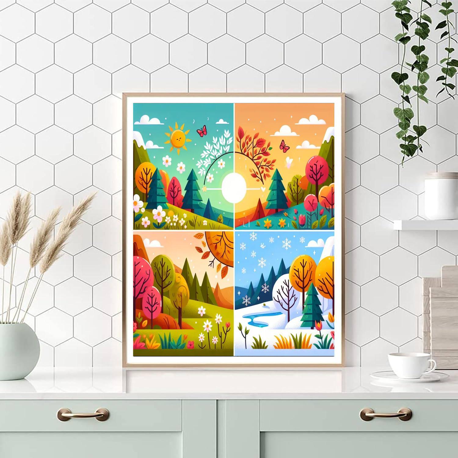 Colorful Seasons Celebration Paint By Numbers Kits