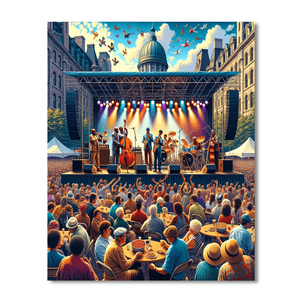 Festival Internacional De Jazz De Montreal - Canada Number Painting