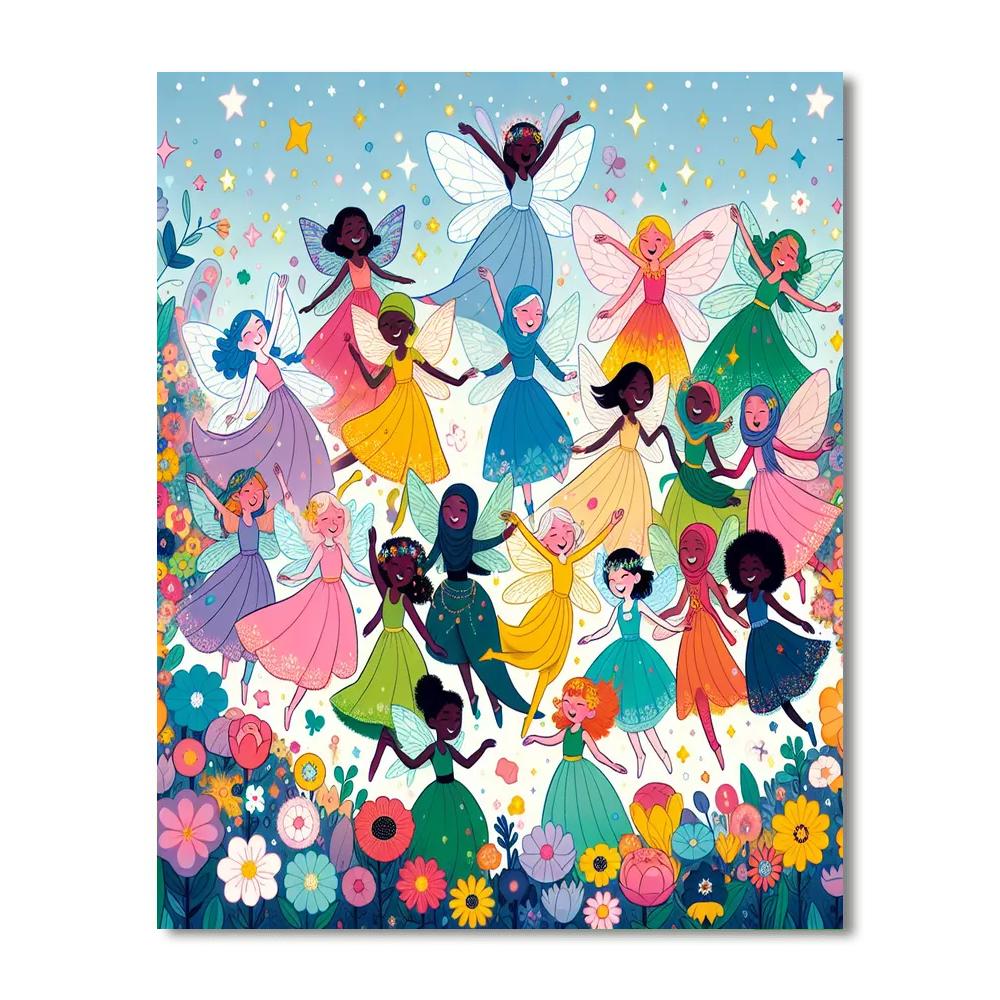 Joyful Fairyland DIY Paint By Numbers