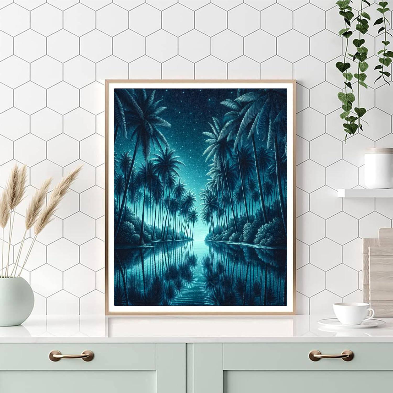 Starlit Oasis Painting By Numbers Kit