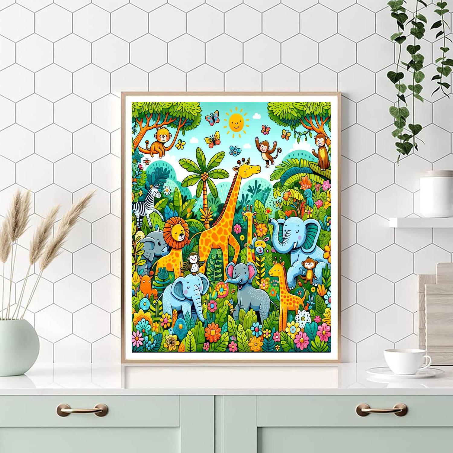 Whimsical Animal Adventure Paint By Number