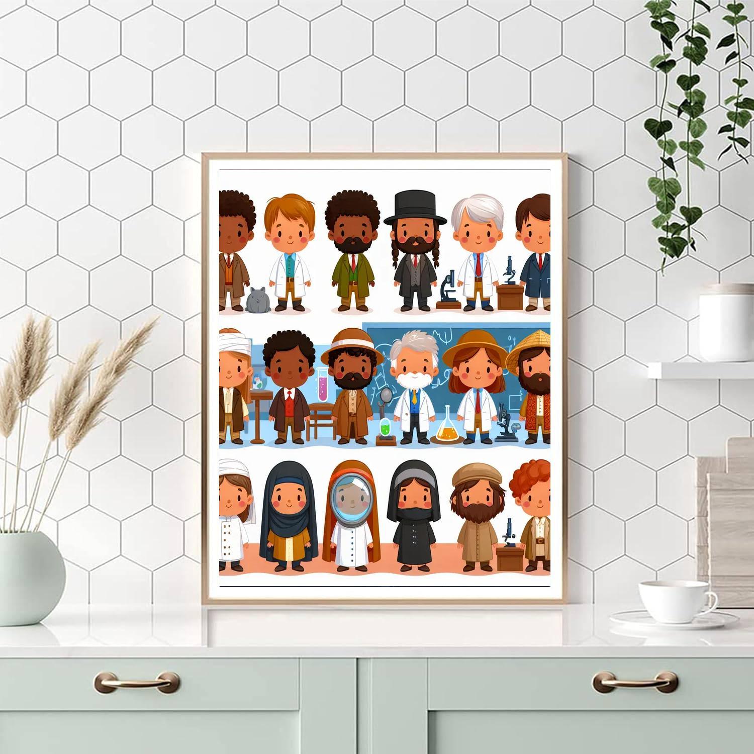 Historical Heroes Painting Number Kit