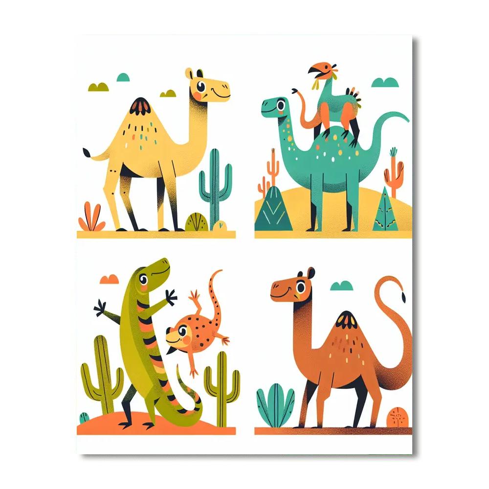Dazzling Desert Festival Painting By Numbers Kit