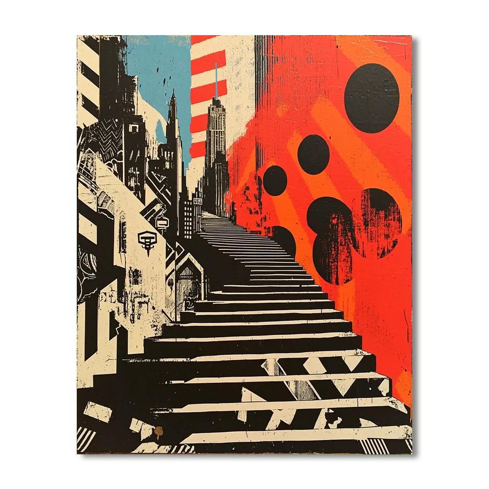 Banksy Inspired The Silent Observer  Painting By Numbers Kit