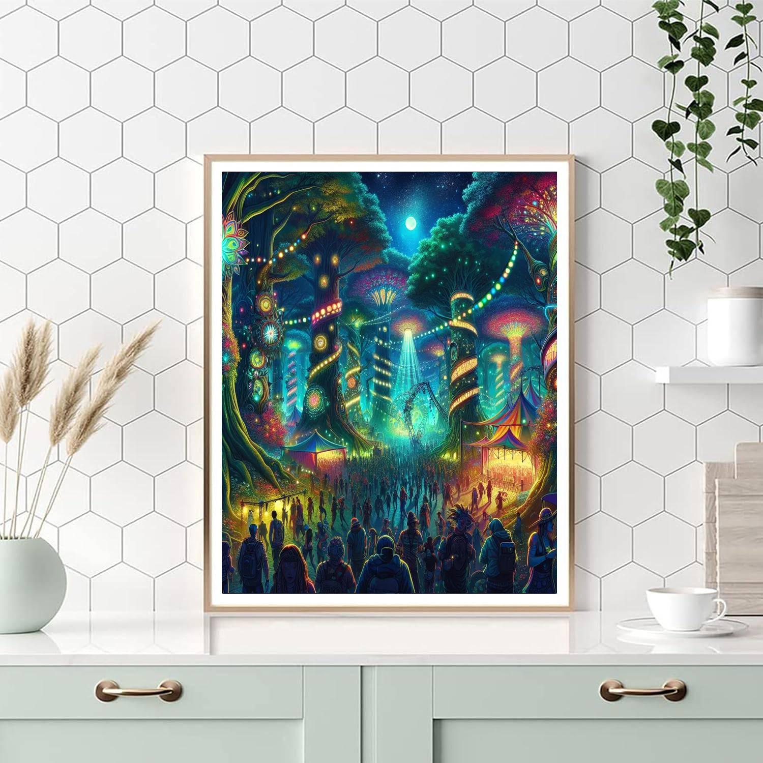 Electric Forest - United States Paint By Numbers Art