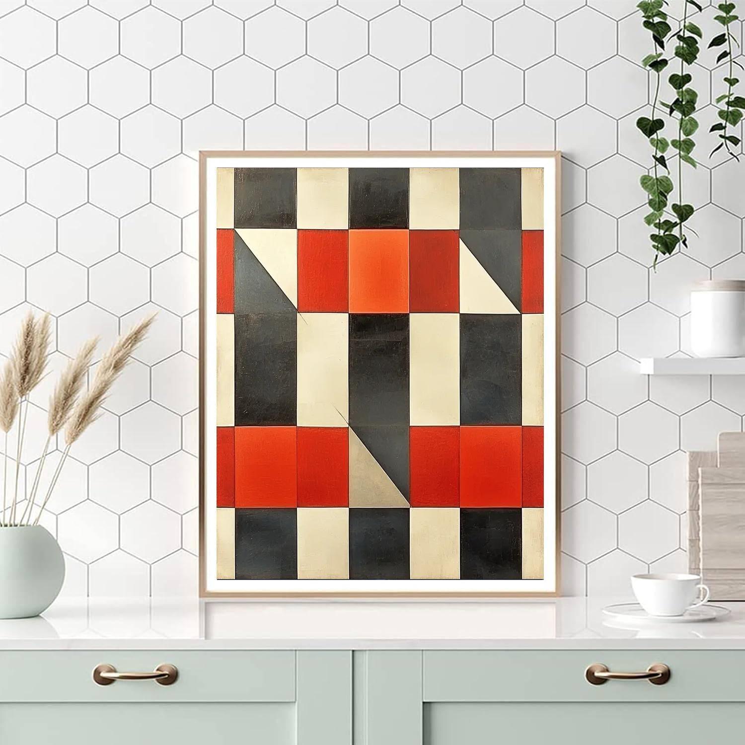 Kazimir Malevich Inspired Balance Of Forms  Paint By Numbers