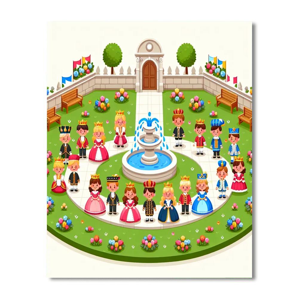 Royal Garden Festival Painting Number Kit