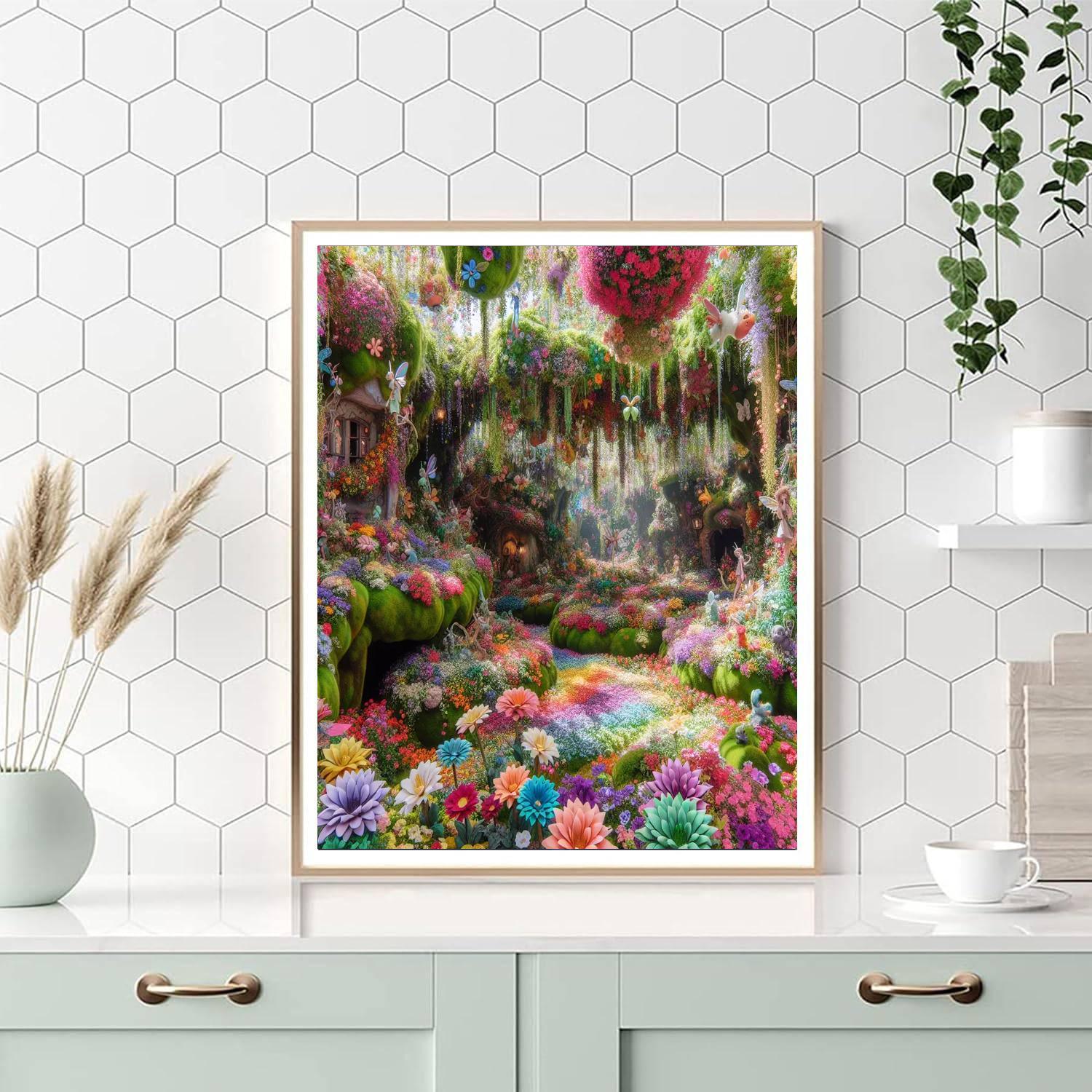 Playful Fairy Garden DIY Paint By Numbers