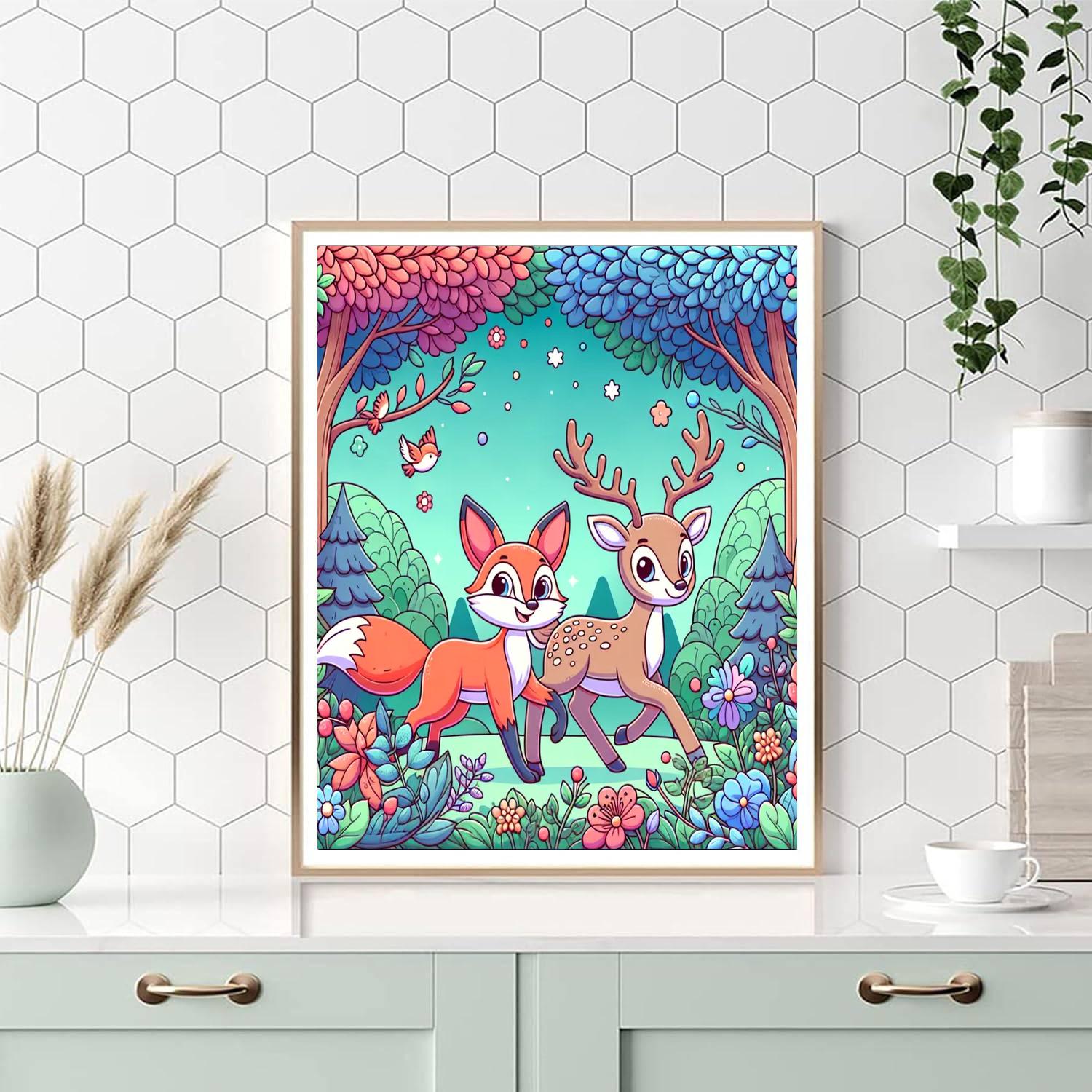 Exploring The Magical Woods DIY Paint By Numbers