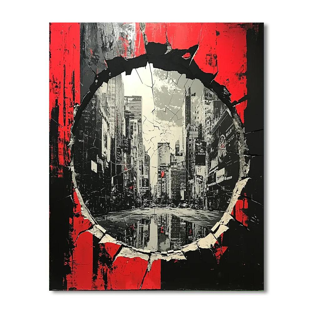 Banksy Inspired Capitalist Reflections  Paint By Number