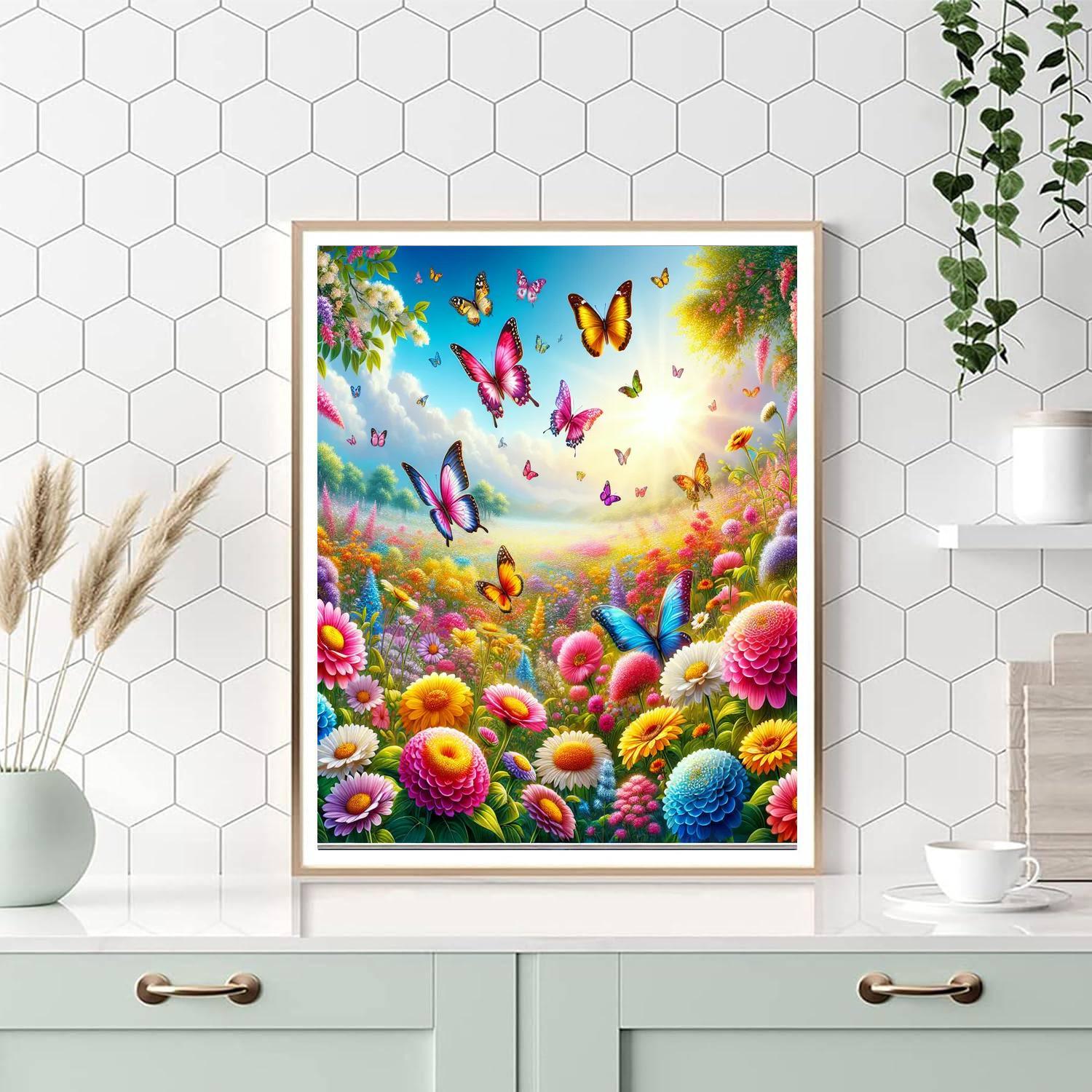 Colorful Flower Garden DIY Paint By Numbers