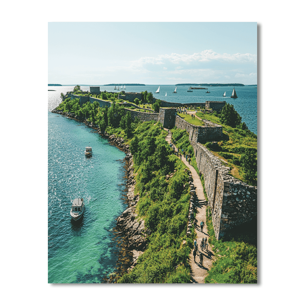 Helsinki's Fortress Of Suomenlinna Numbered Painting Kits