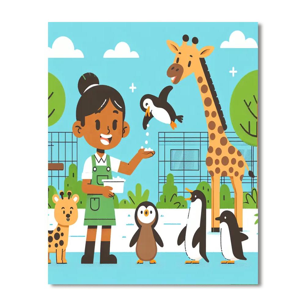 Zippy Zookeeper's Zone Numbered Painting Kits