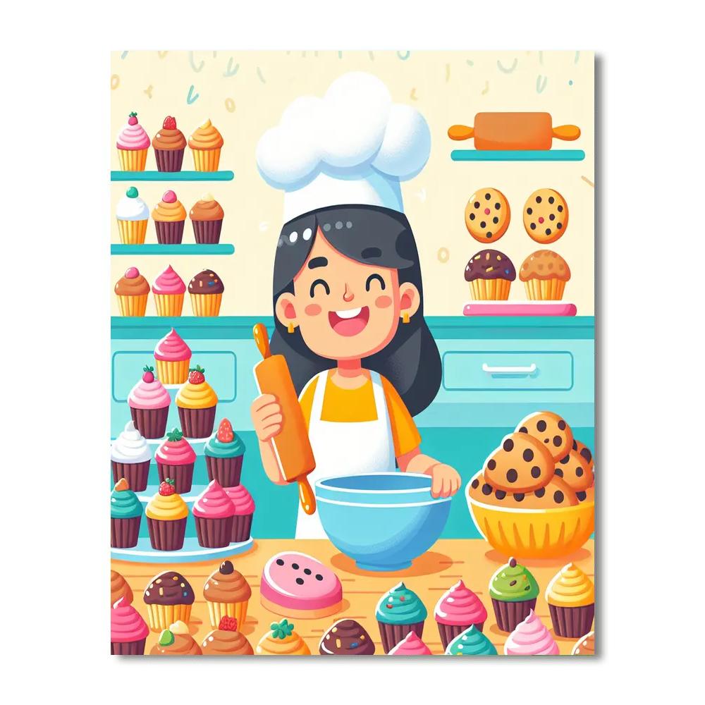 Super Sweet Bakery Painting Number Kit