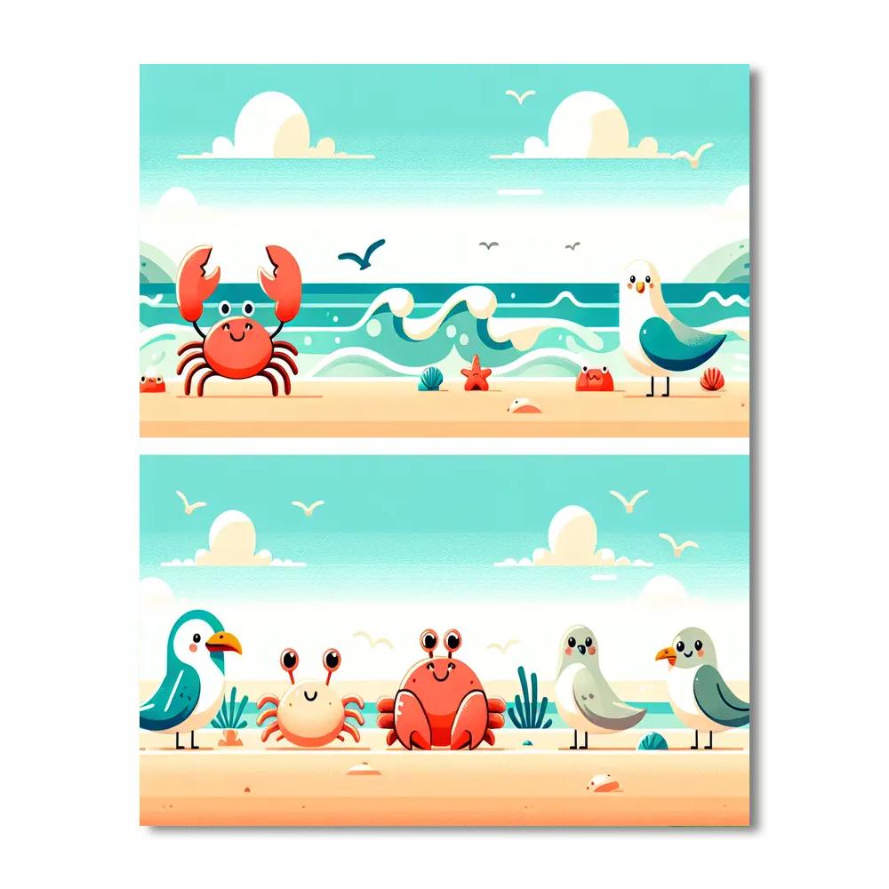 Coastal Creature Celebration Painting By Numbers Kit