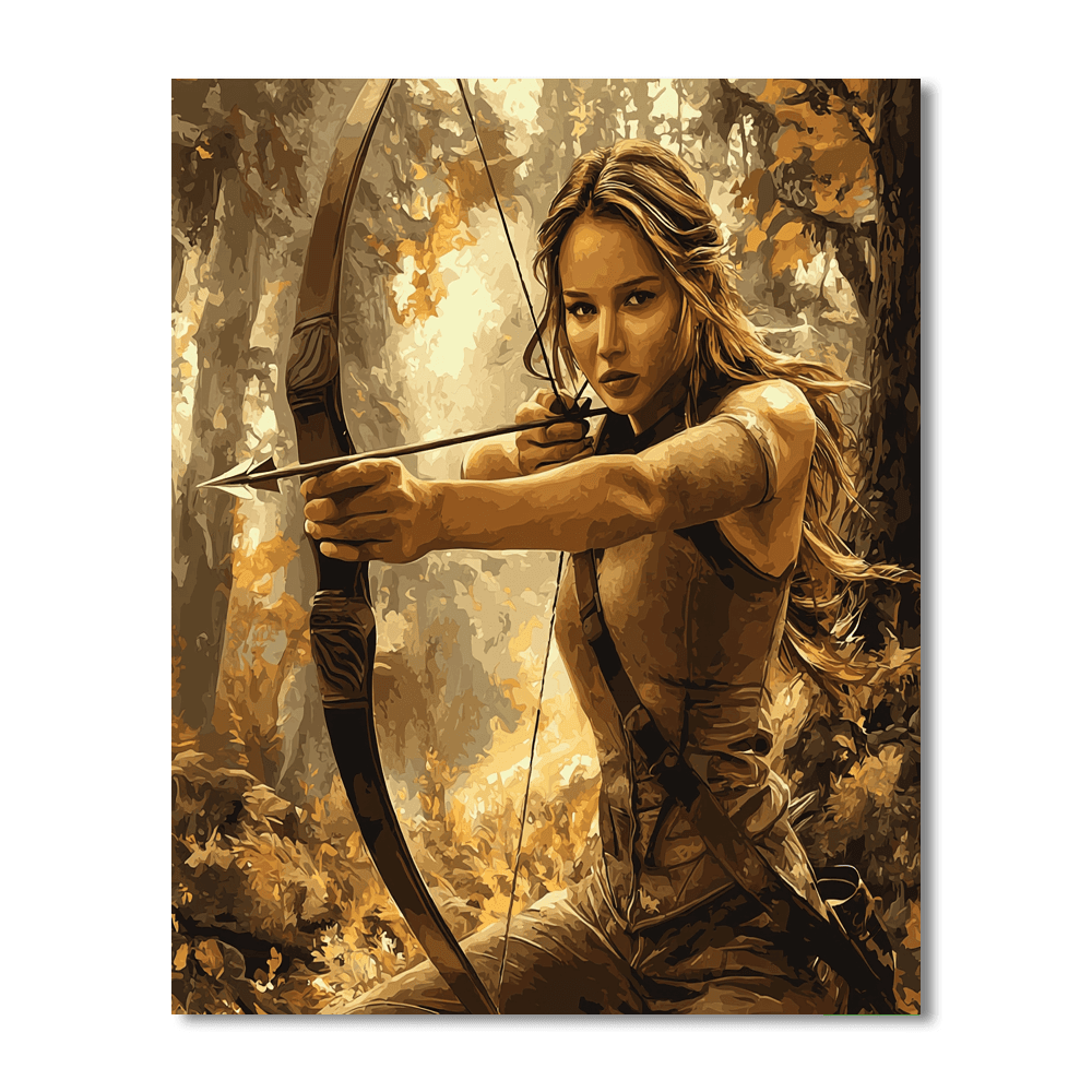 Jennifer Lawrence: The Fearless Heroine From The Hunger Games Numbered Painting Kits