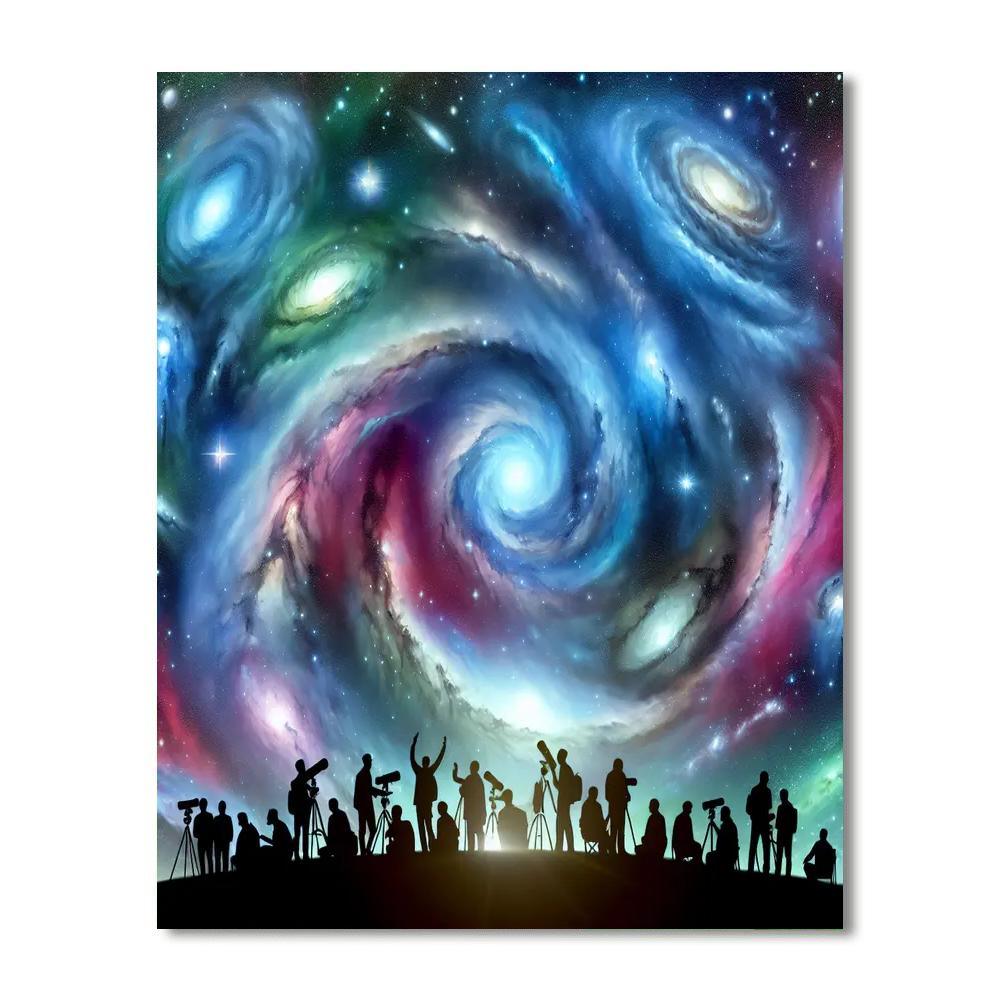 Celestial Star Gazers Painting By Numbers Kit