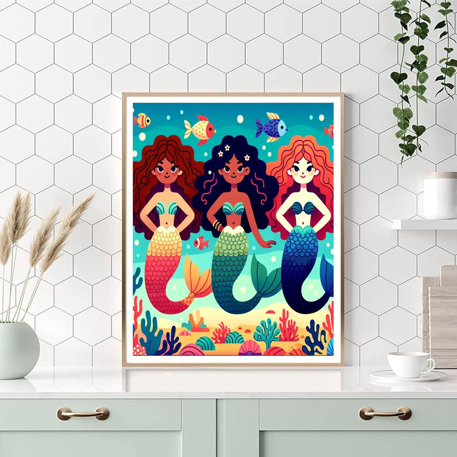 Mystical Mermaid Kingdom Paint By Numbers