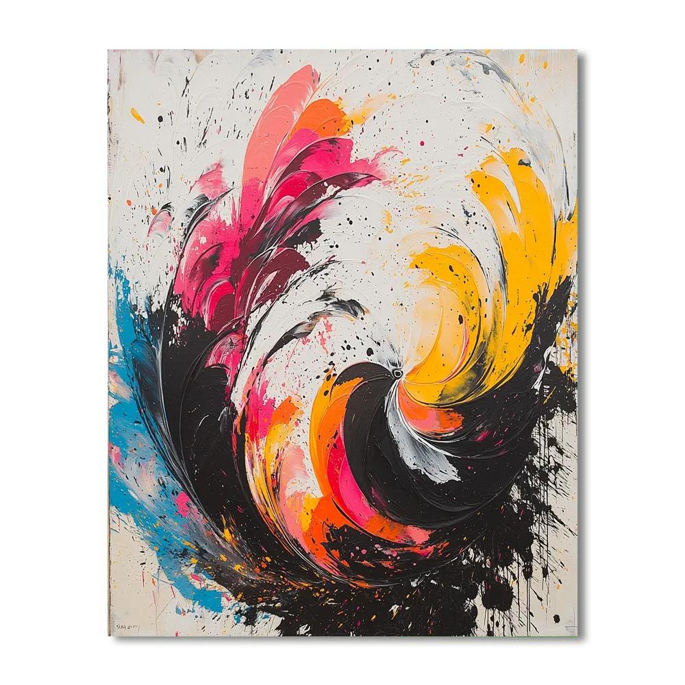 Banksy Inspired Cycles Of Life  Number Painting