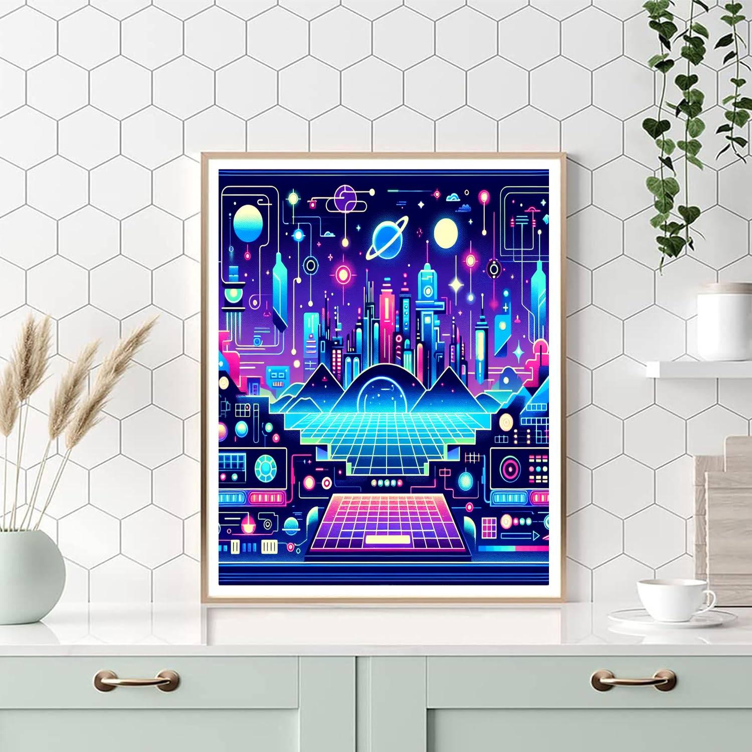 Cyber Space Odyssey Paint By Number