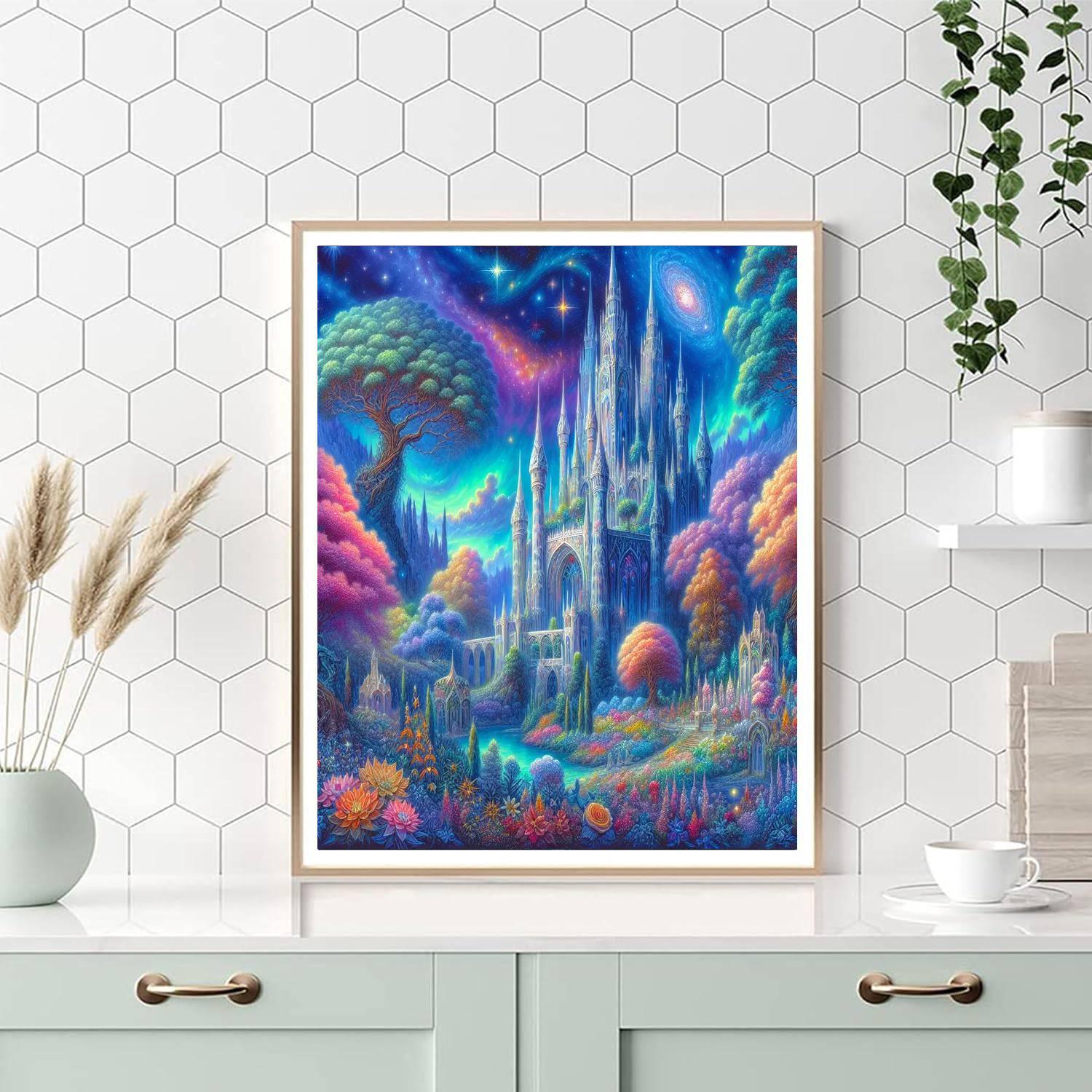 Enchanted Castle Escape Painting By Numbers Kit