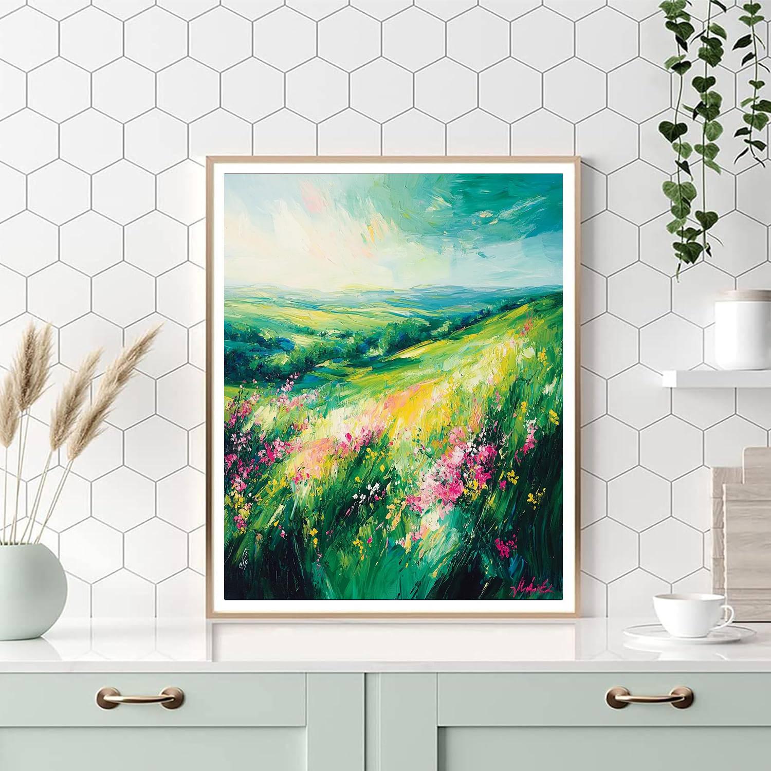 Paul Cézanne Inspired Awakening Fields  Paint By Numbers Kits