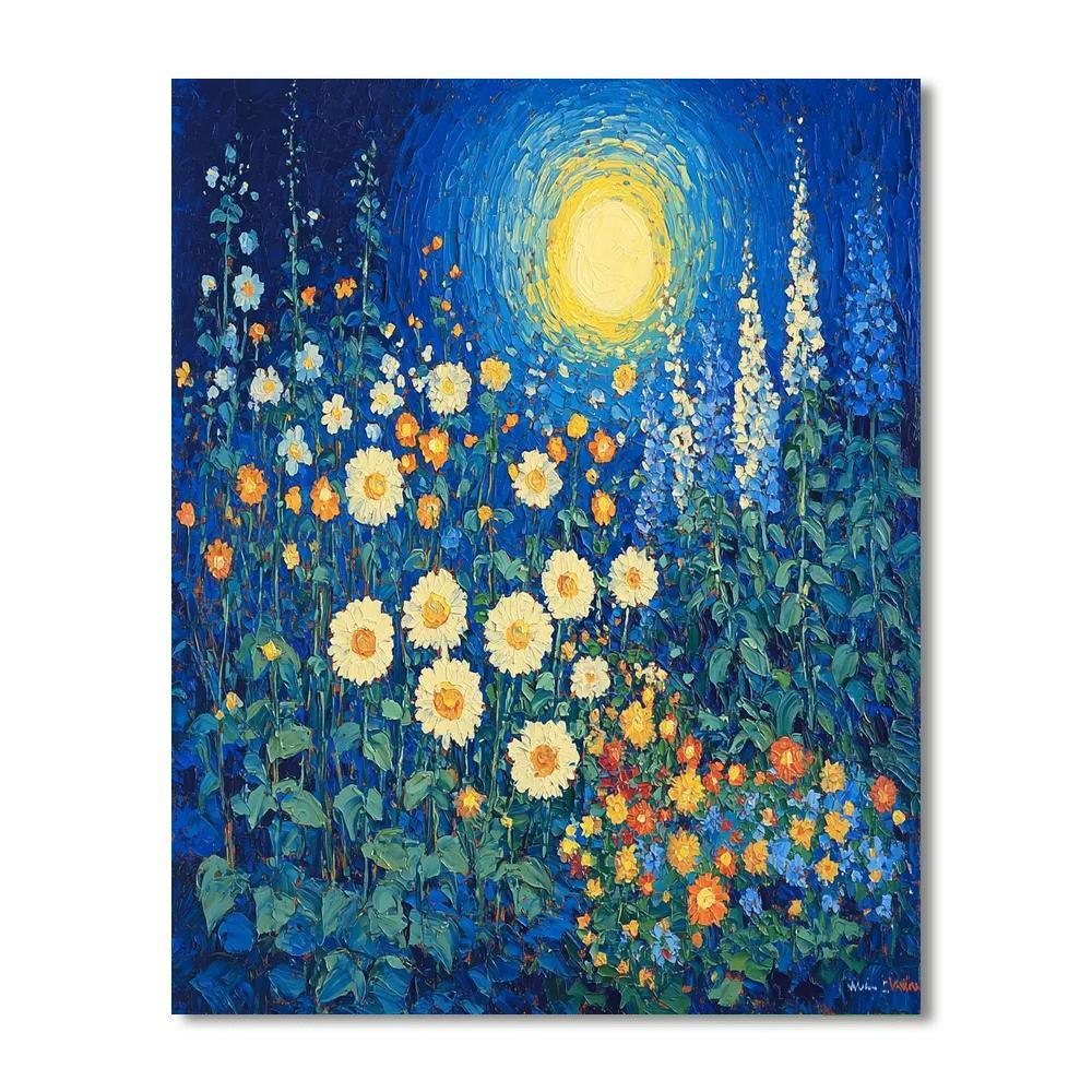 Vincent Van Gogh Inspired Midnight Garden  Numbered Painting Kits