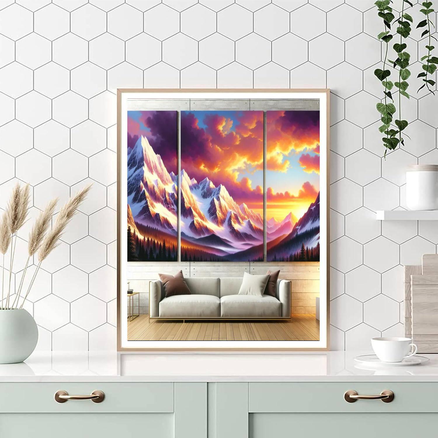 Alpine Sunset Splendor Painting By Numbers Kit