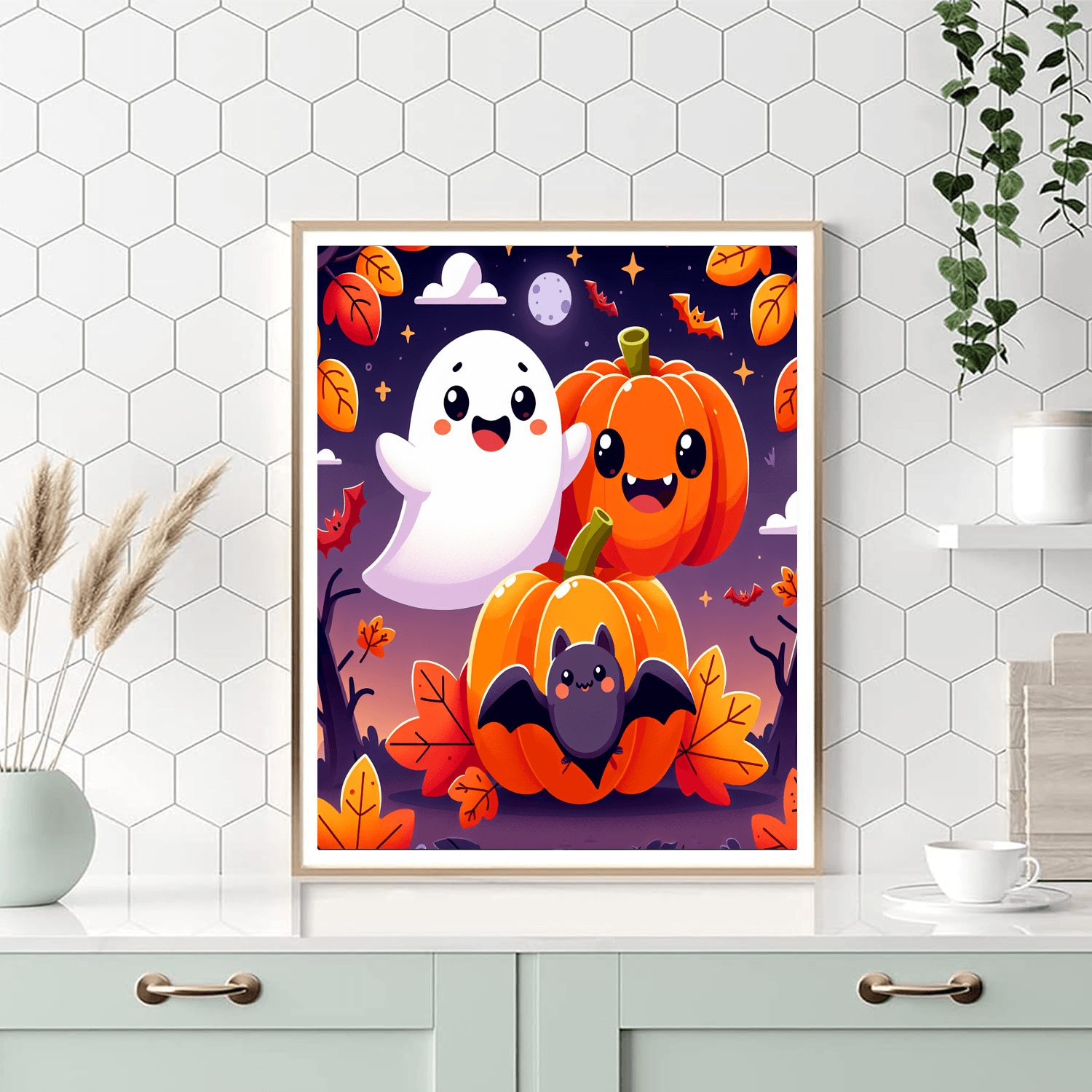 Spooky Halloween Friends DIY Paint By Numbers