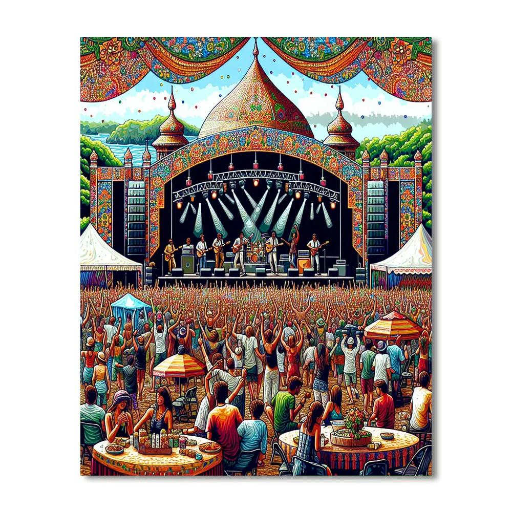 Isle Of Wight Festival - Isle Of Wight Numbered Painting Kits