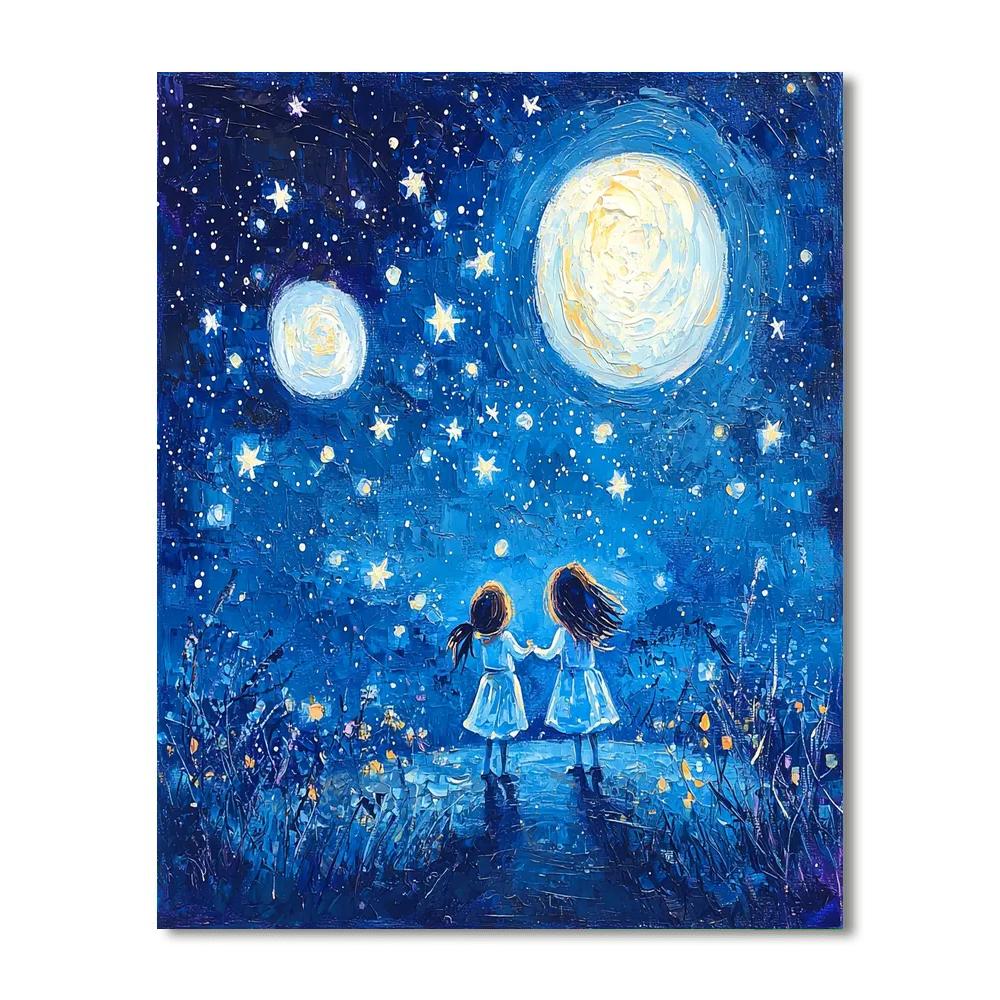 Painting The Stars Together Paint By Number