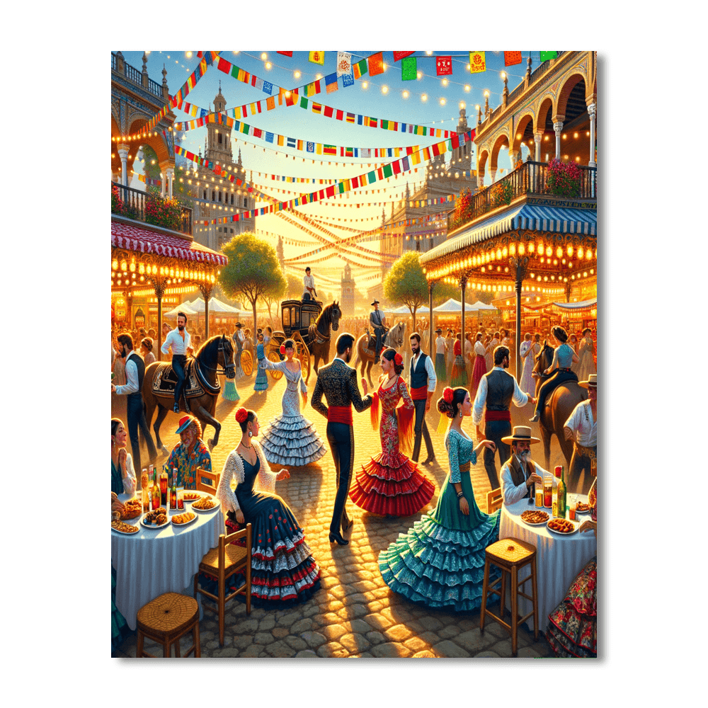 La Feria De Abril - Spain Paint By Color