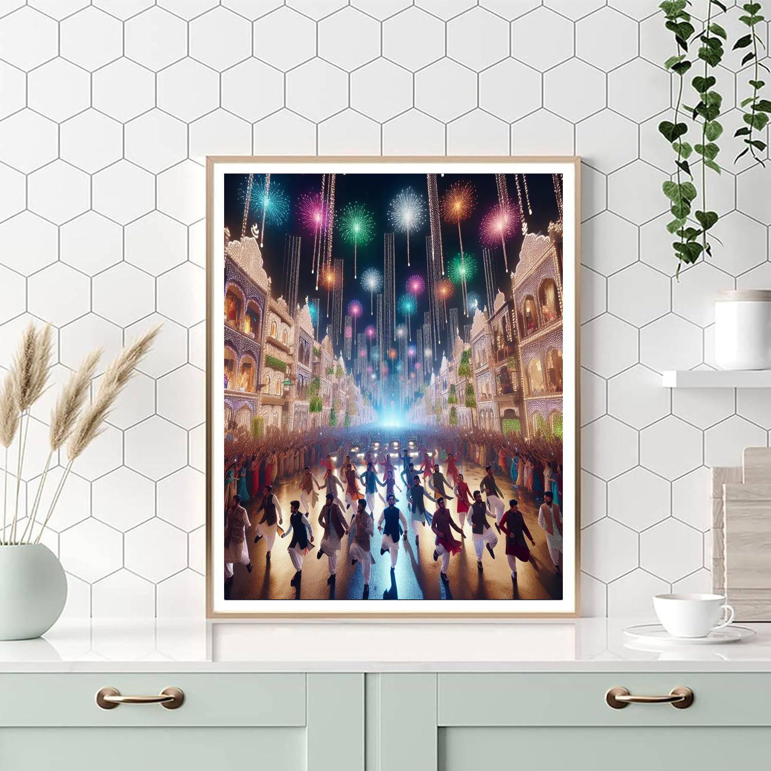 Diwali Fireworks Festival - United Kingdom Paint By Numbers Kits