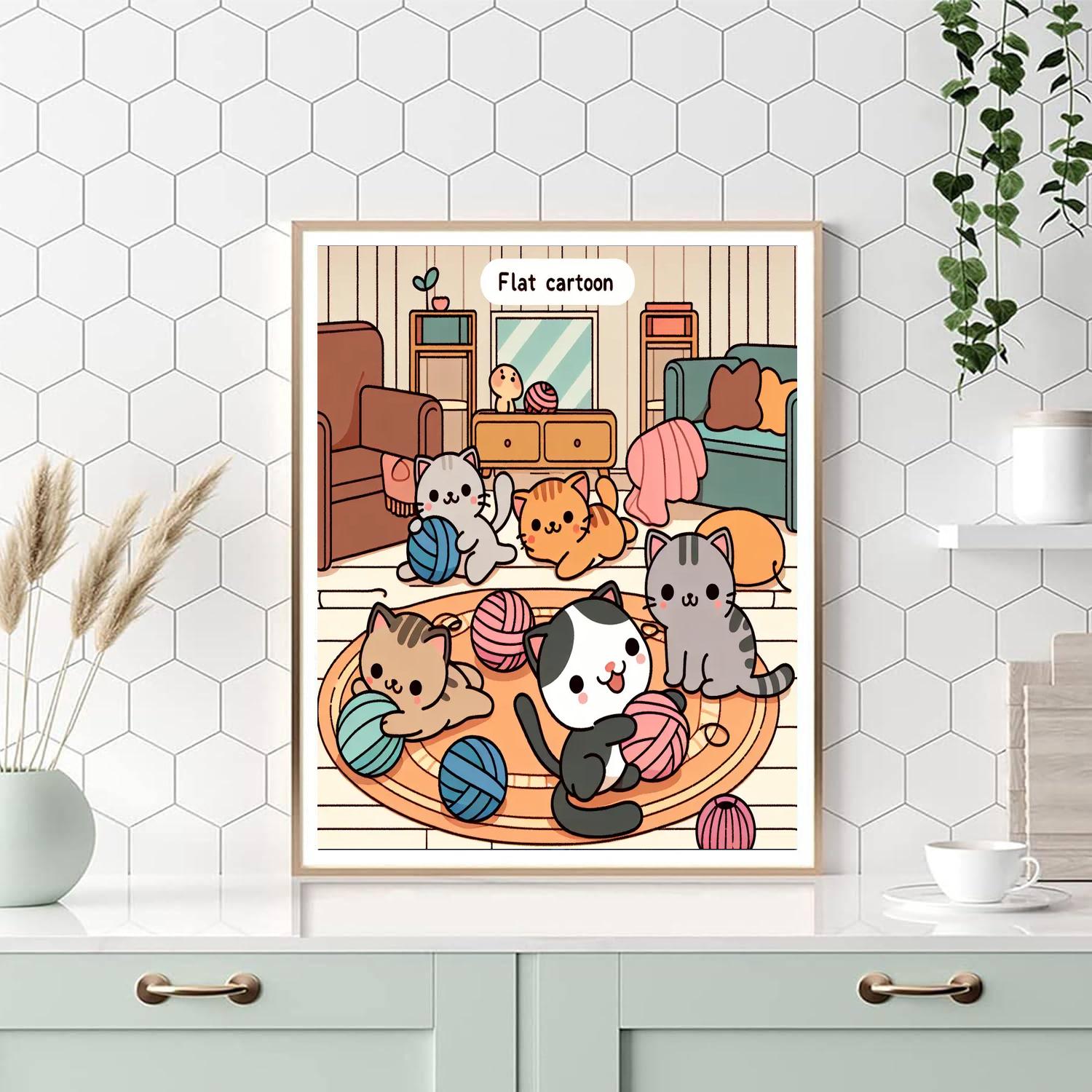 Mischievous Kitten Club Paint By Numbers