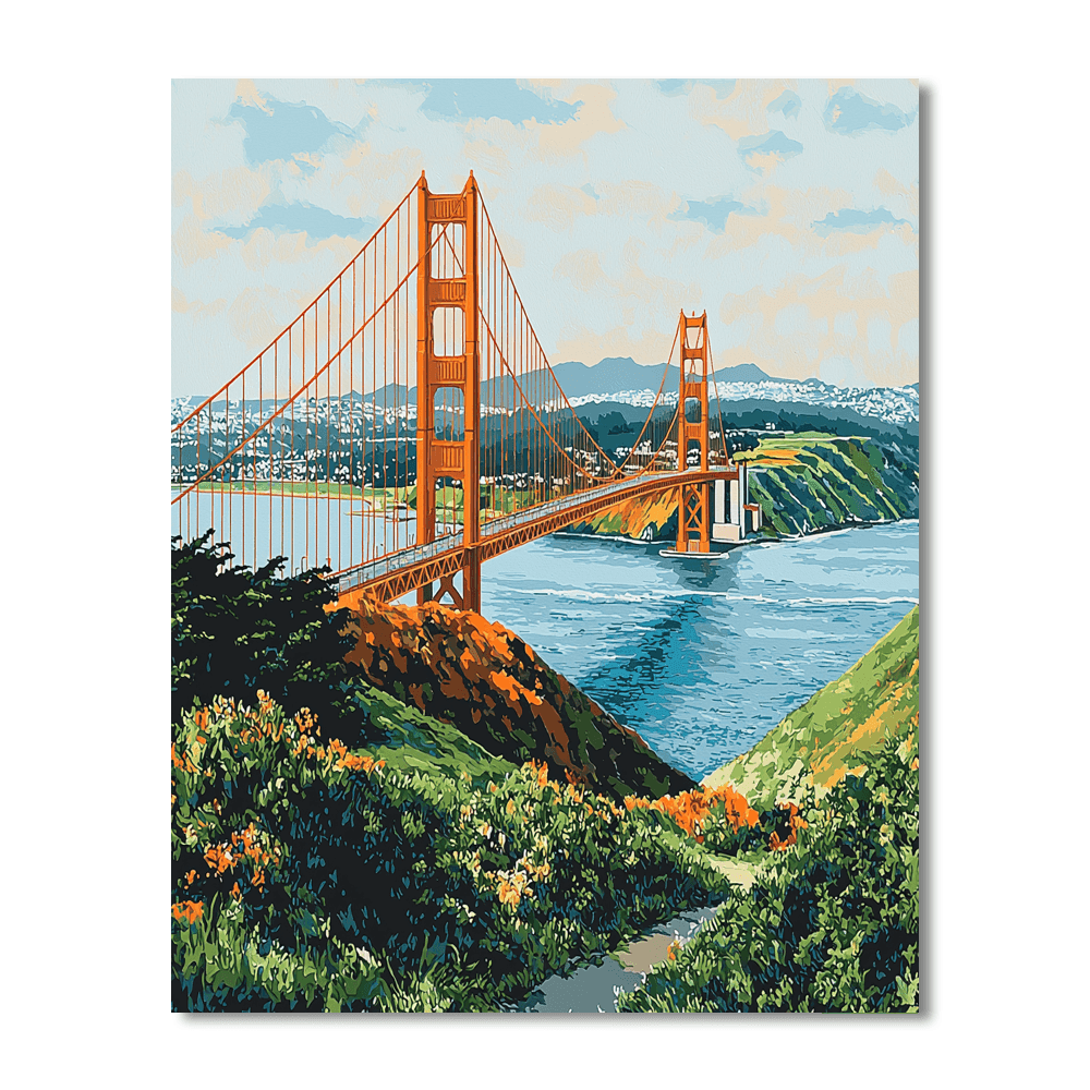 The Golden Gate Bridge Paint By Numbers