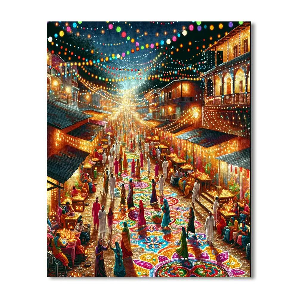 Diwali Festival - Trinidad And Tobago Paint By Numbers Kits