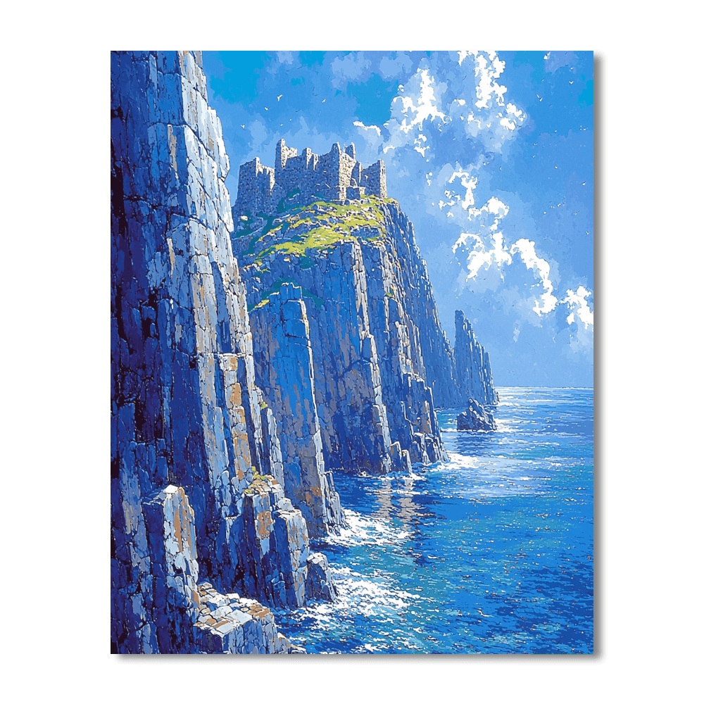 Skellig Michael Number Painting