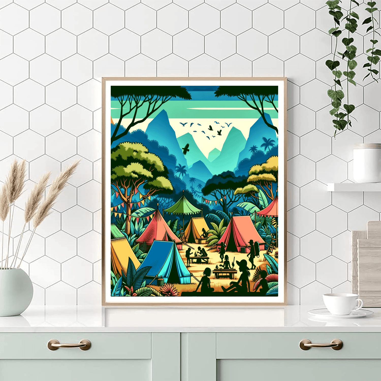 Explorer’s Jungle Camp Paint By Color