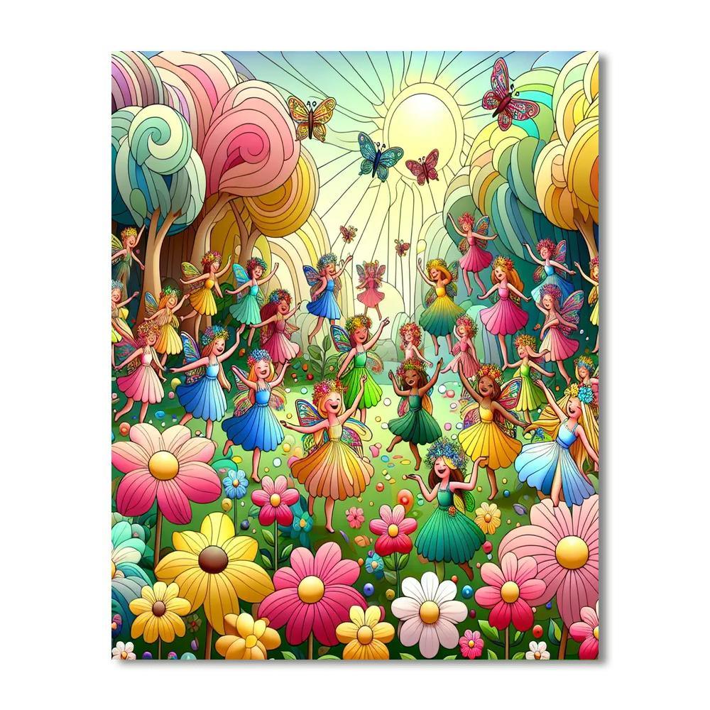 Wonderful World Of Fairies Painting By Numbers Kit
