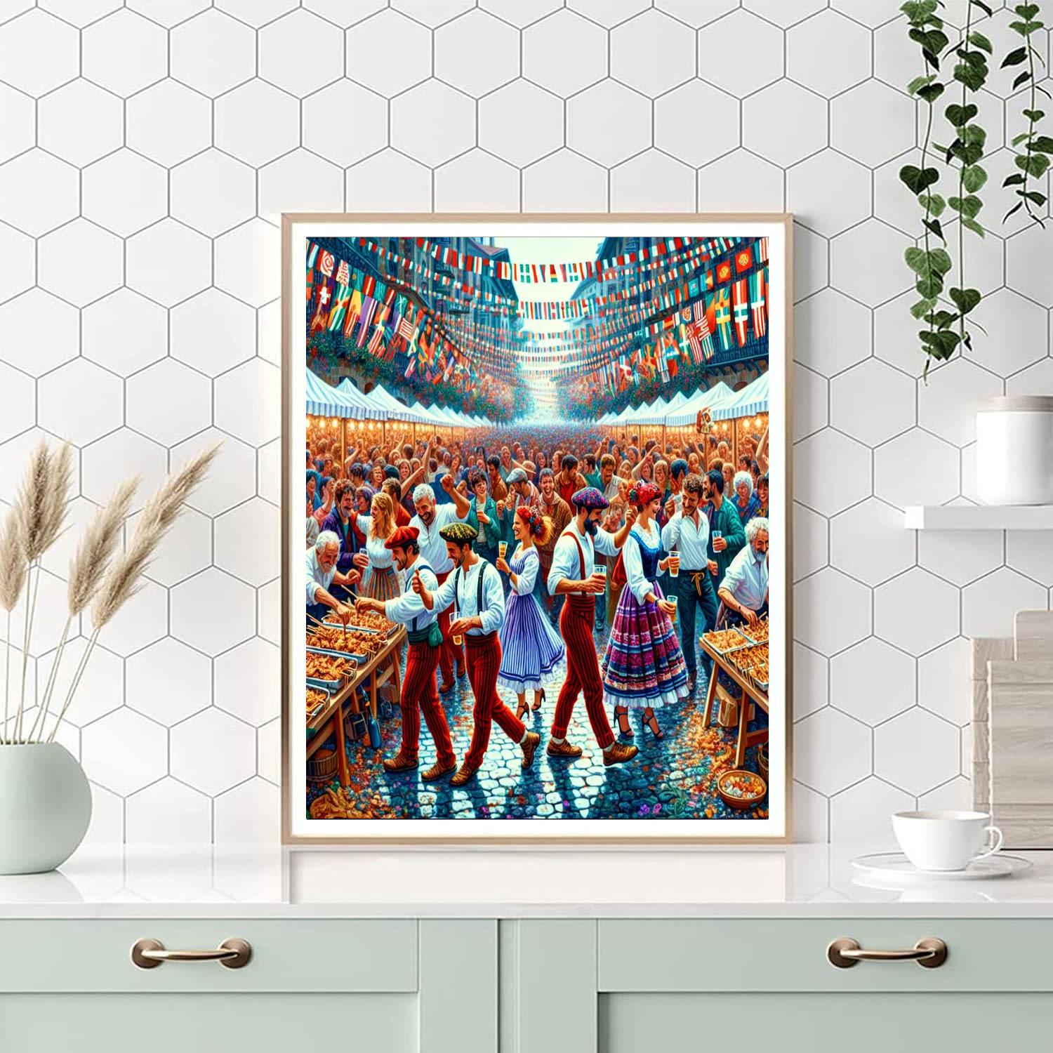 San Sebastián Day Festival DIY Paint By Numbers