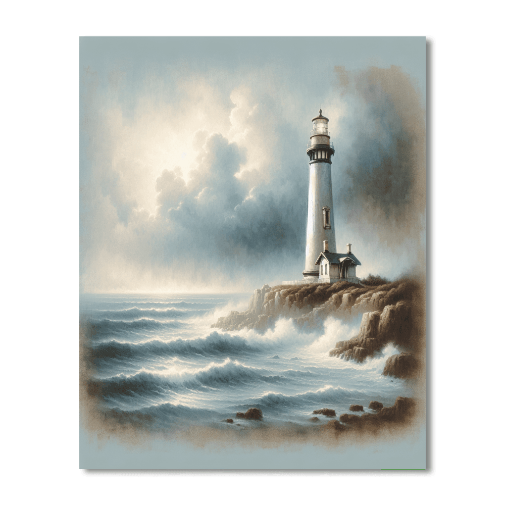 Lighthouse Light Paint By Numbers Art