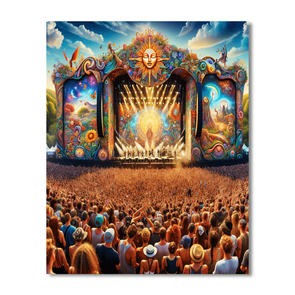 Woodstock Music Festival - United States Numbered Painting Kits
