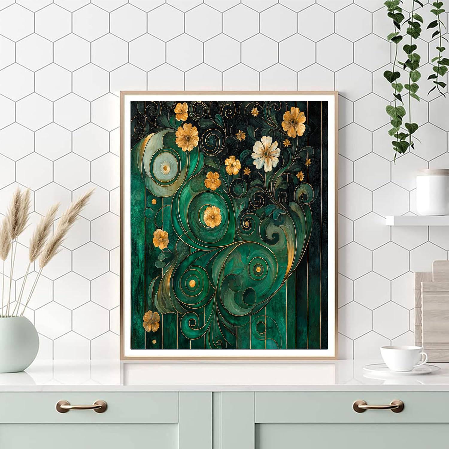 Gustav Klimt Inspired Nature's Euphony  Paint By Numbers Art