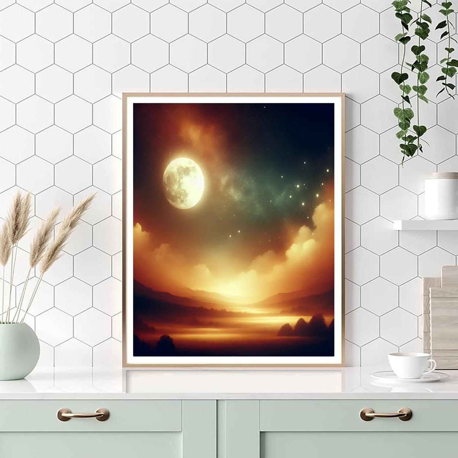 Radiant Harvest Moon Numbered Painting Kits