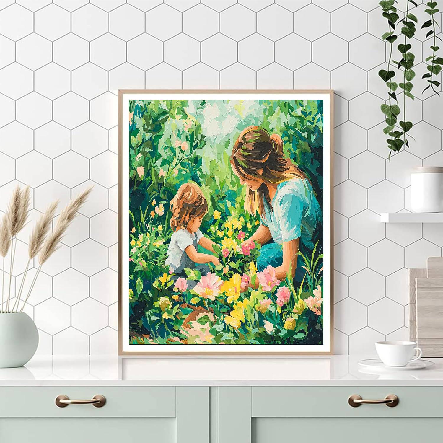 The Garden Of Motherhood Painting By Numbers Kit