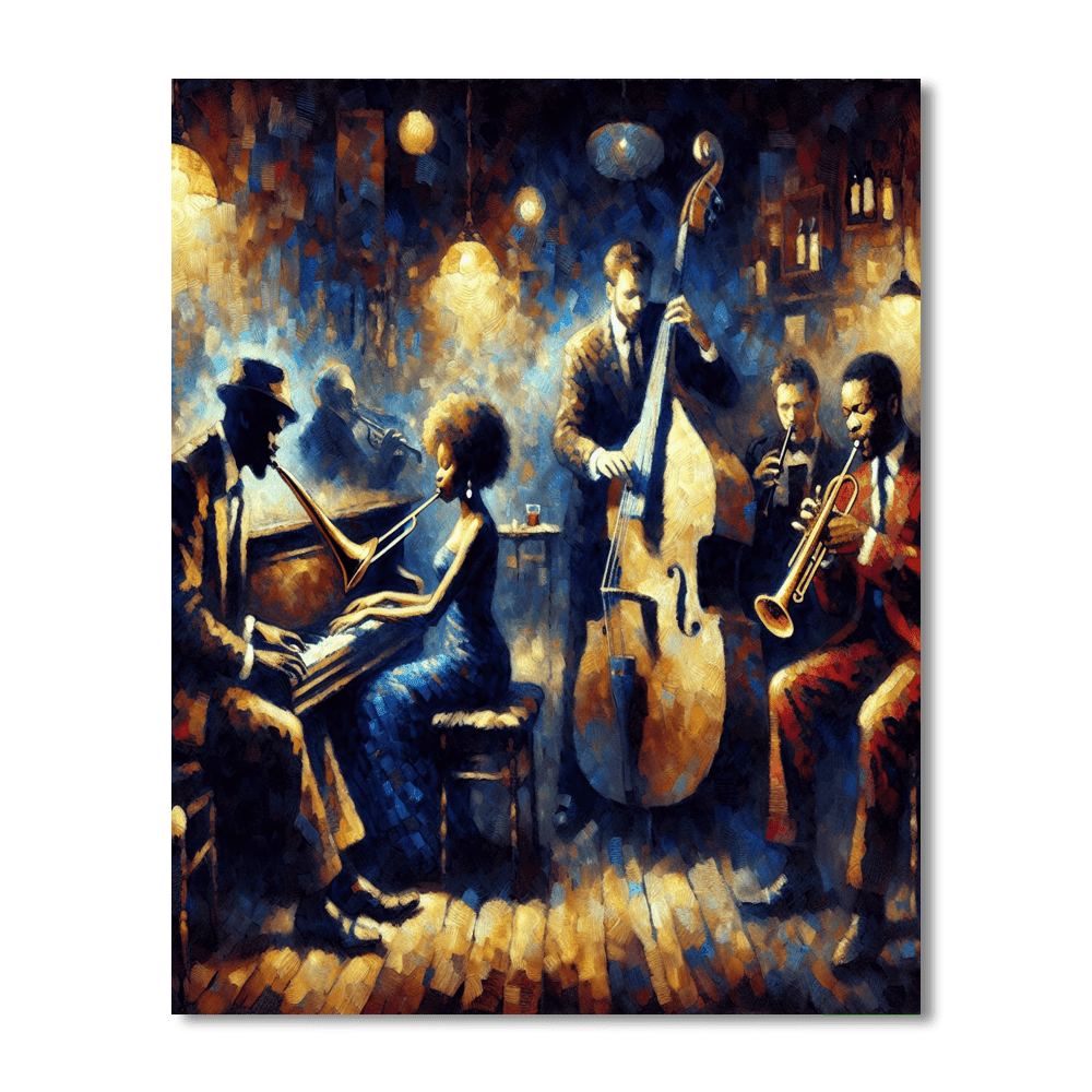 Midnight Jazz Night Paint By Numbers Kits