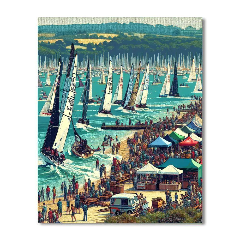 Cowes Week - Uk DIY Paint By Numbers