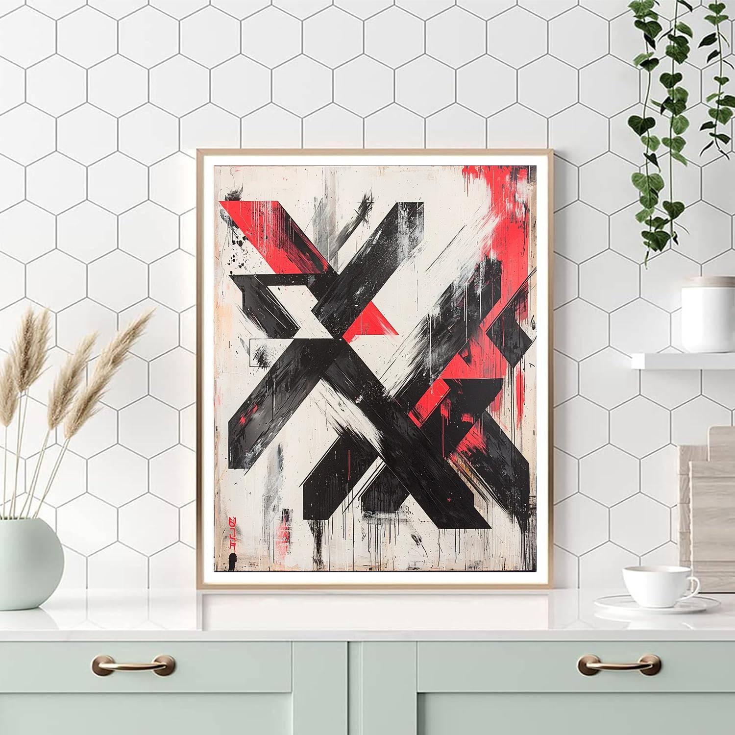 Banksy Inspired Fragments Of Change  Painting By Numbers Kit