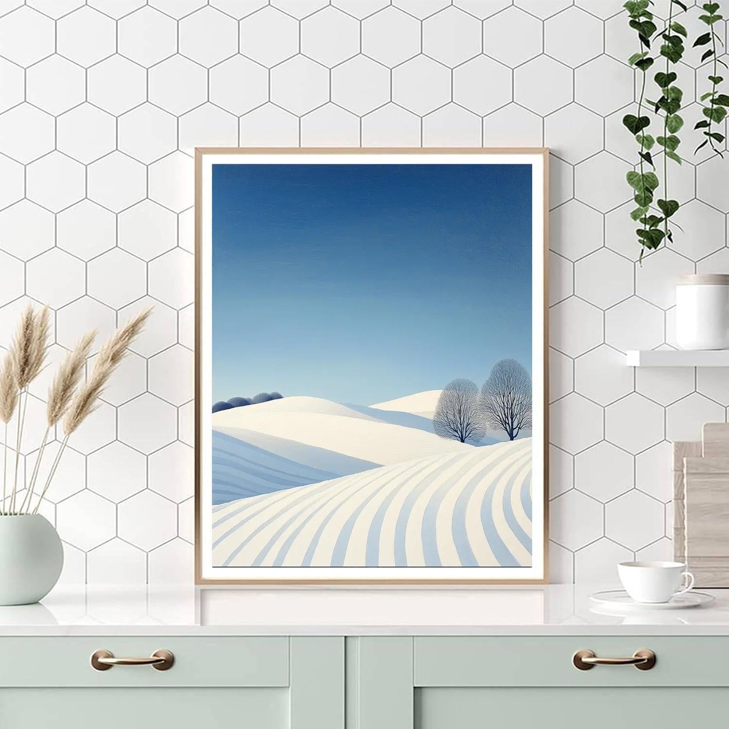 Georgia O'Keeffe Inspired Frozen Beauty  Number Painting