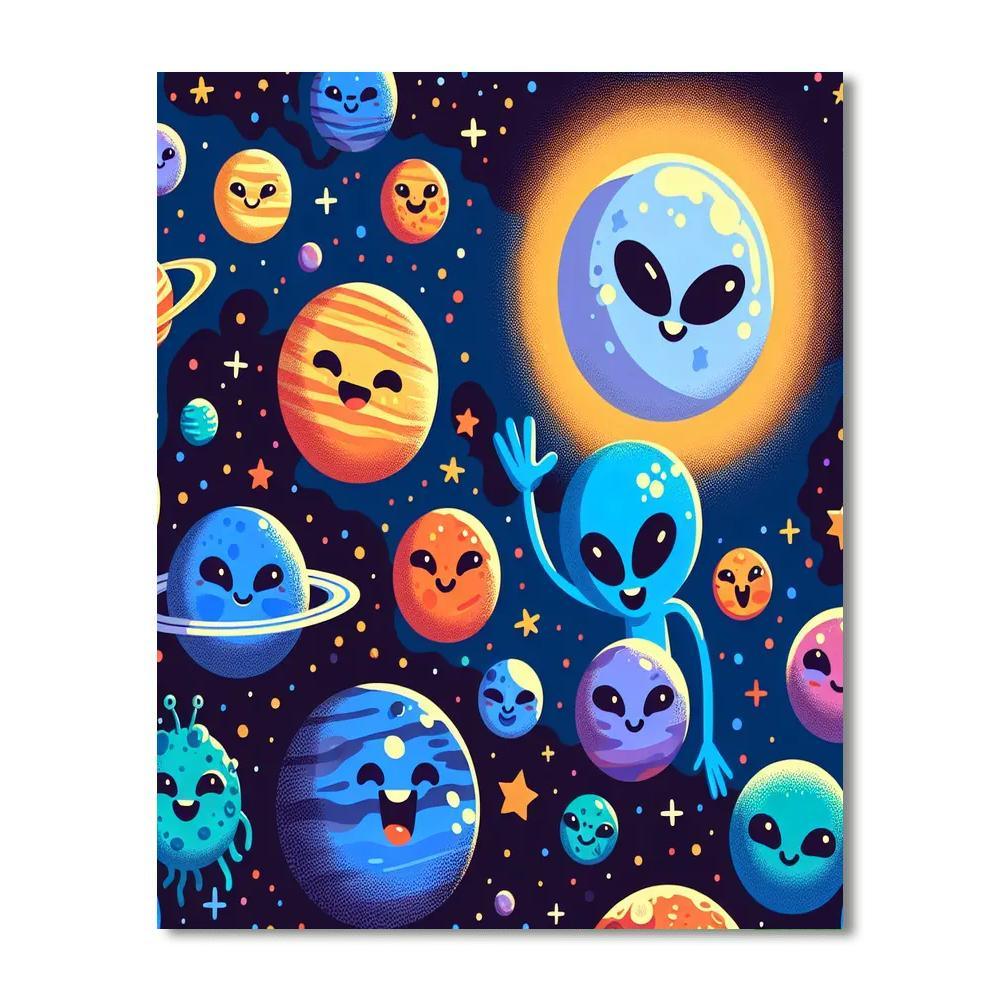 Galactic Galaxy Adventure Paint By Color